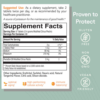 PectaSol Modified Citrus Pectin – 270 Capsules – Total-Body Health Supplement to Support the Heart, Immune System, Inflammation Response & Healthy Aging + Maintain Healthy Galectin-3 Levels