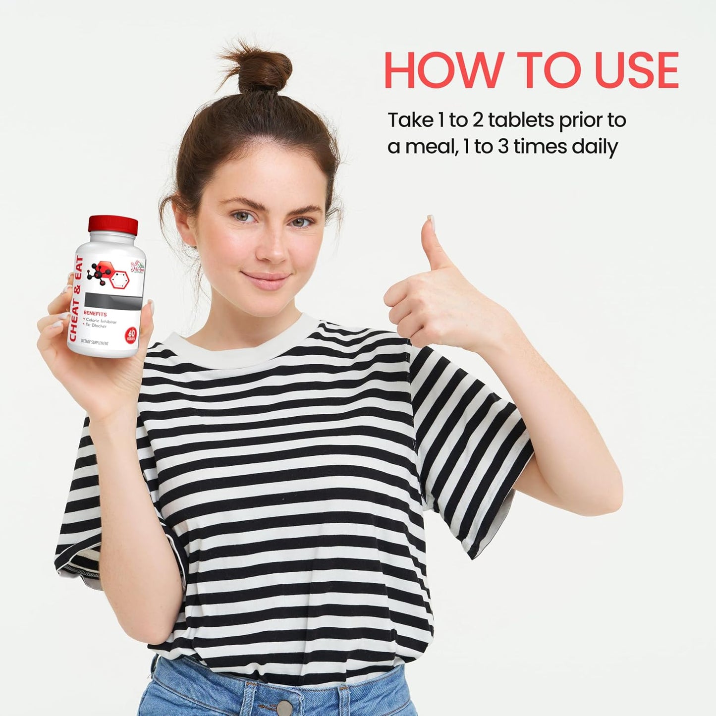 Mila Miamor Cheat & Eat – Caffeine-Free Craving & Digestive Support Formula | Helps Support Mindful Eating & Balanced Nutrition | Non-GMO | 60 Tablets