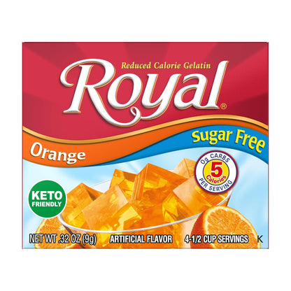 Royal Sugar Free Gelatin Dessert Mix Variety - 10 Boxes, 5 Fruity Flavors