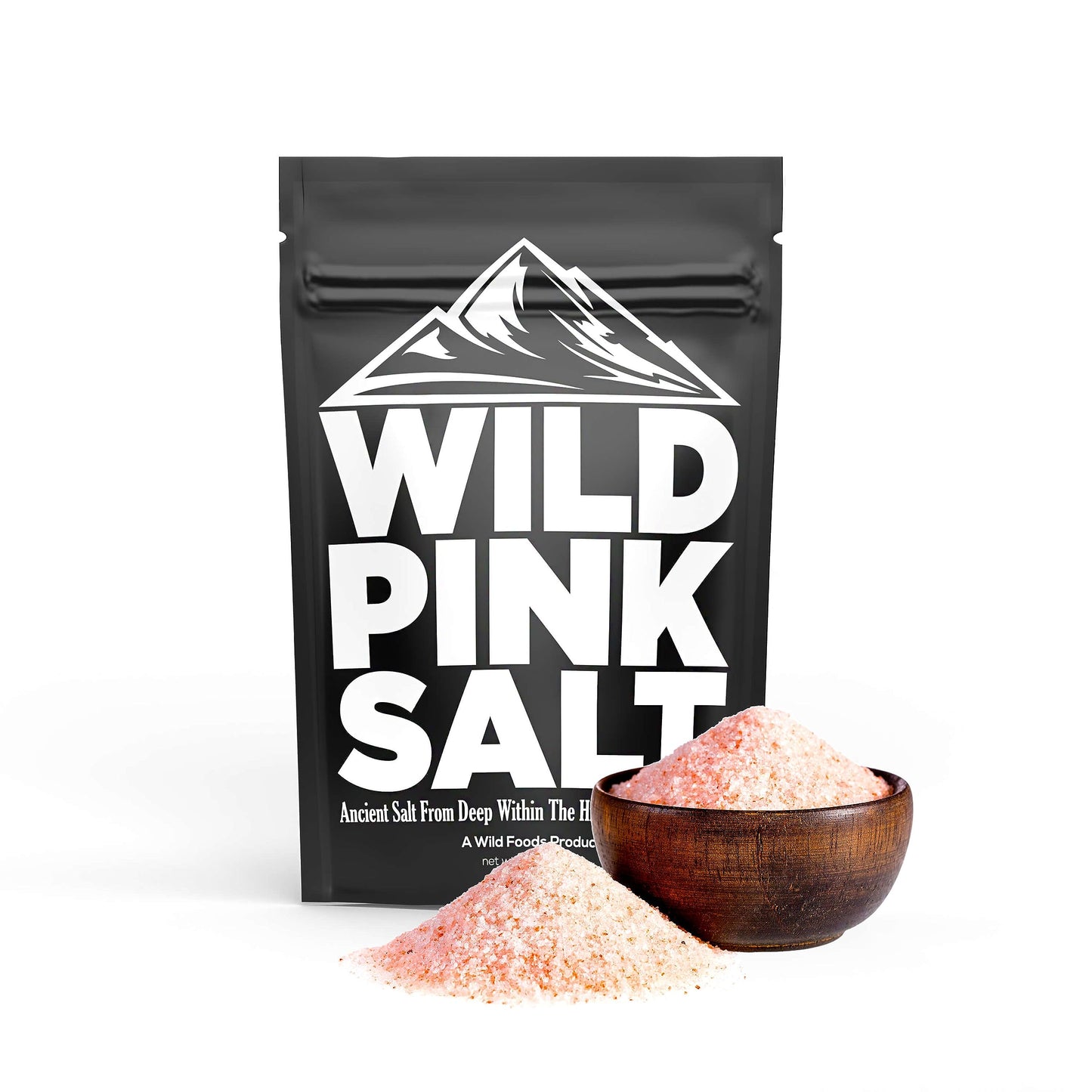 Wild Foods Pink Himalayan Salt, Fine Ground for Table and Cooking, 16 oz | 100% Real, Pure, Unrefined | Pink Himalayan Sea Salt with 80+ Minerals & Electrolytes, Small Batch, Ethically Sourced