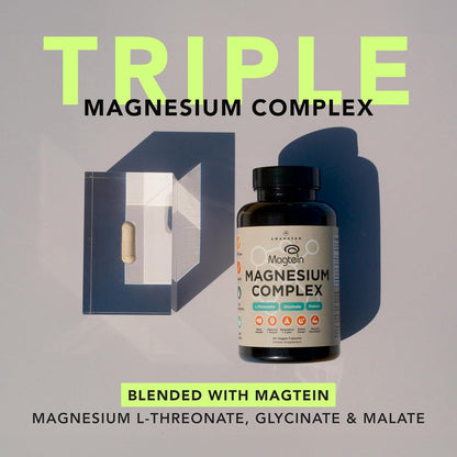 AMANDEAN Magtein Magnesium Complex: L-Threonate, Glycinate, Malate, 90ct