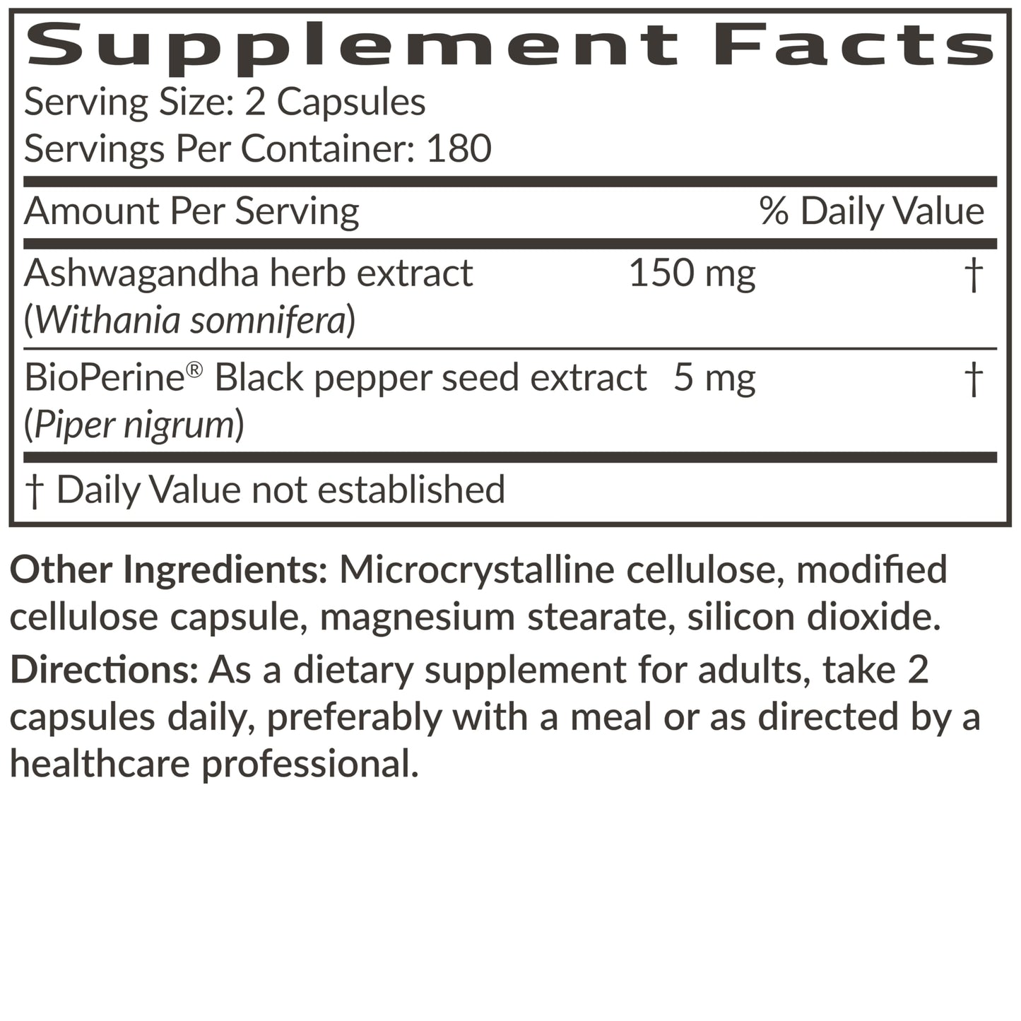 Futurebiotics Ashwagandha Extra Strength Stress & Mood Support 100 Capsules | Vegetarian, Non-GMO, Gluten-FREE, Soy-FREE, BioPerine for High Absorption