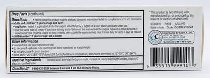 Quality Choice Miconazole Nitrate 2% 7 Day Vaginal Antifungal Cream, 1.59 Ounces (45g)