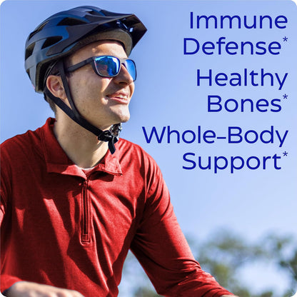 Enzymedica Vitamin D3 and K2 Supplement Caps for Men & Women - VIT D3 5000 IU & VIT K2 MK-7 90 mcg, Immune & Bone Health Support, Features Shitake Mushrooms & Prebiotic Fiber, Vegan - 60 Capsules