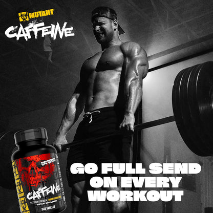 Mutant Caffeine Pills – Pharmaceutical-Grade Pure Caffeine Supplement for Boosting Energy, Focus, Mental Alertness, Performance, & Endurance – Reduces Fatigue & Restores Wakefulness – 240 Tablets