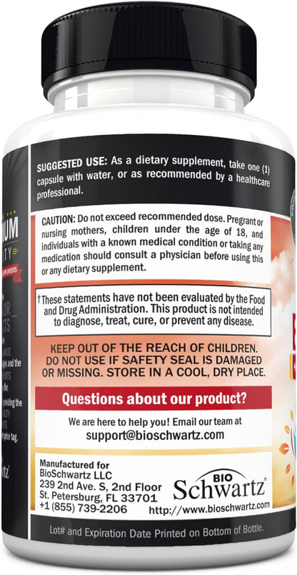 Vitamin B Complex with Vitamin C for Maximum Absorption, 60 Capsules