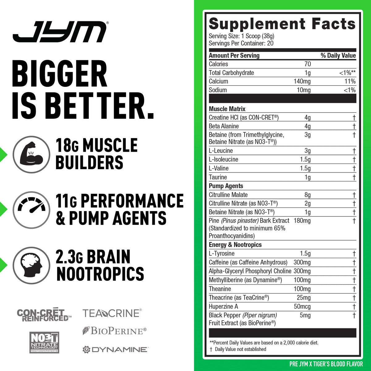 PRE JYM X - Tiger's Blood