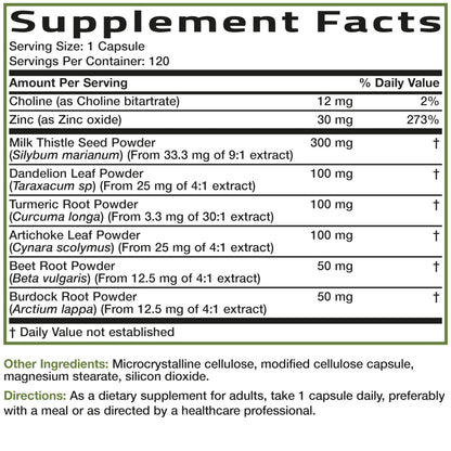 Bronson Liver Detox Advanced Detox & Cleansing Formula 60 Capsules | Liver Health Support with Milk Thistle, Dandelion Extract, Turmeric, Artichoke Leaf & Beet Root, Non-GMO, Soy-Free