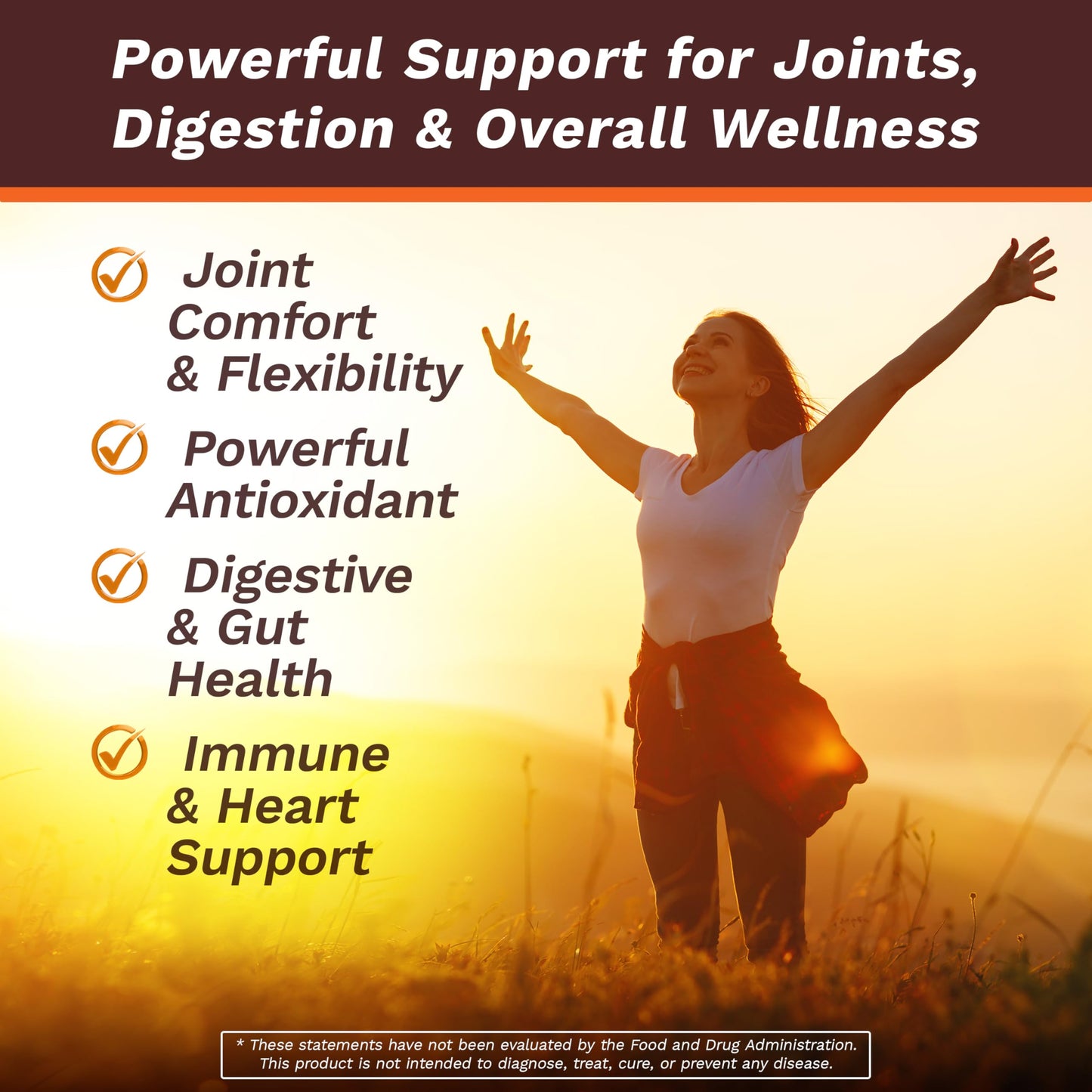 Life's Fortune Organic Turmeric Curcumin with Black Pepper and Ginger, Enhanced Absorption, Extra Strength Supplement, Joint & Immune Support, Non-GMO, 180 Cap - 2250mg
