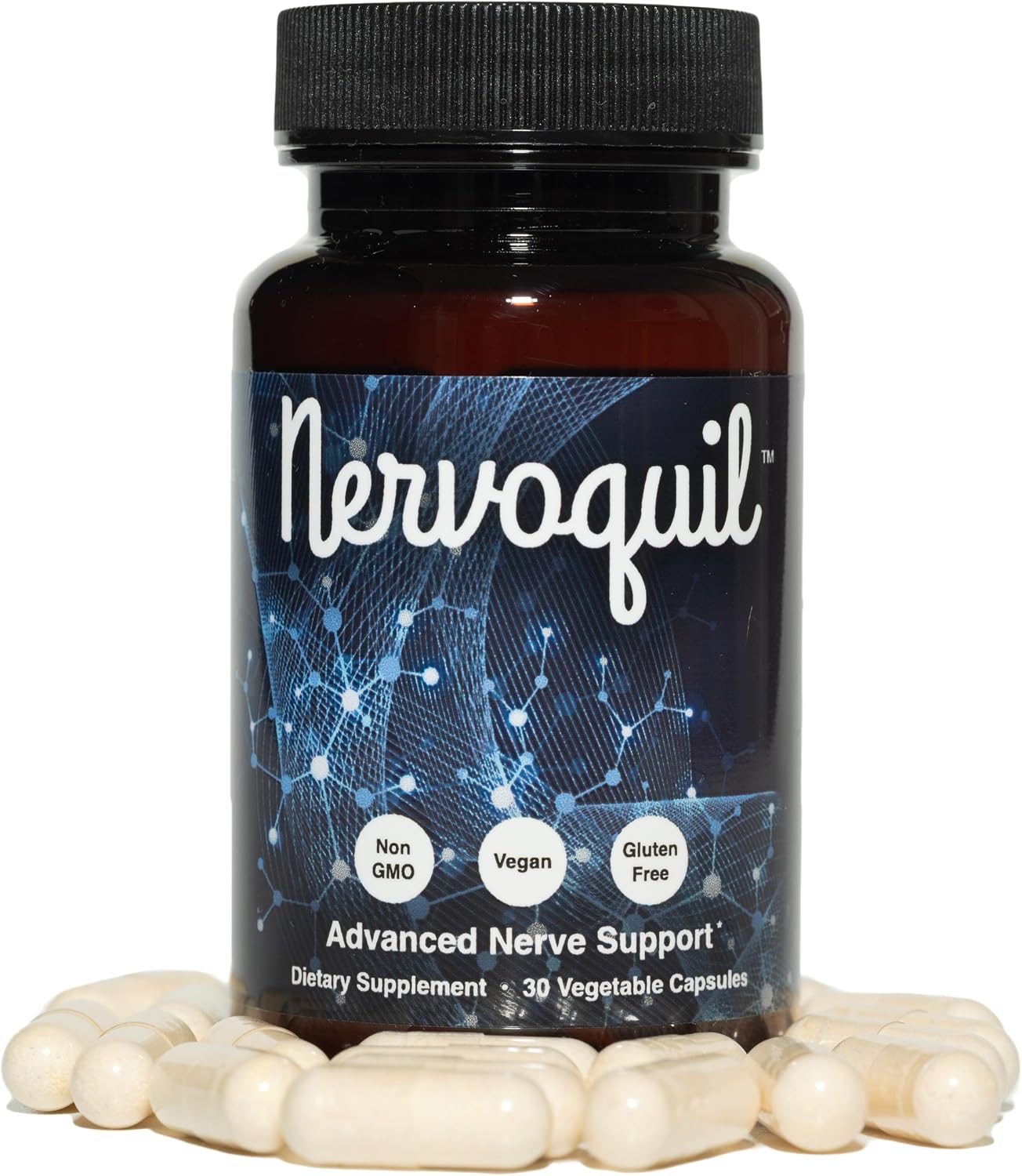Advanced Nerve Support and Defense Supplement, Vegan, Gluten-Free | Promotes Healthy Nerve Function and Optimal Circulation to Support Normal Sensation in the Hands and Feet, 30-Day Supply