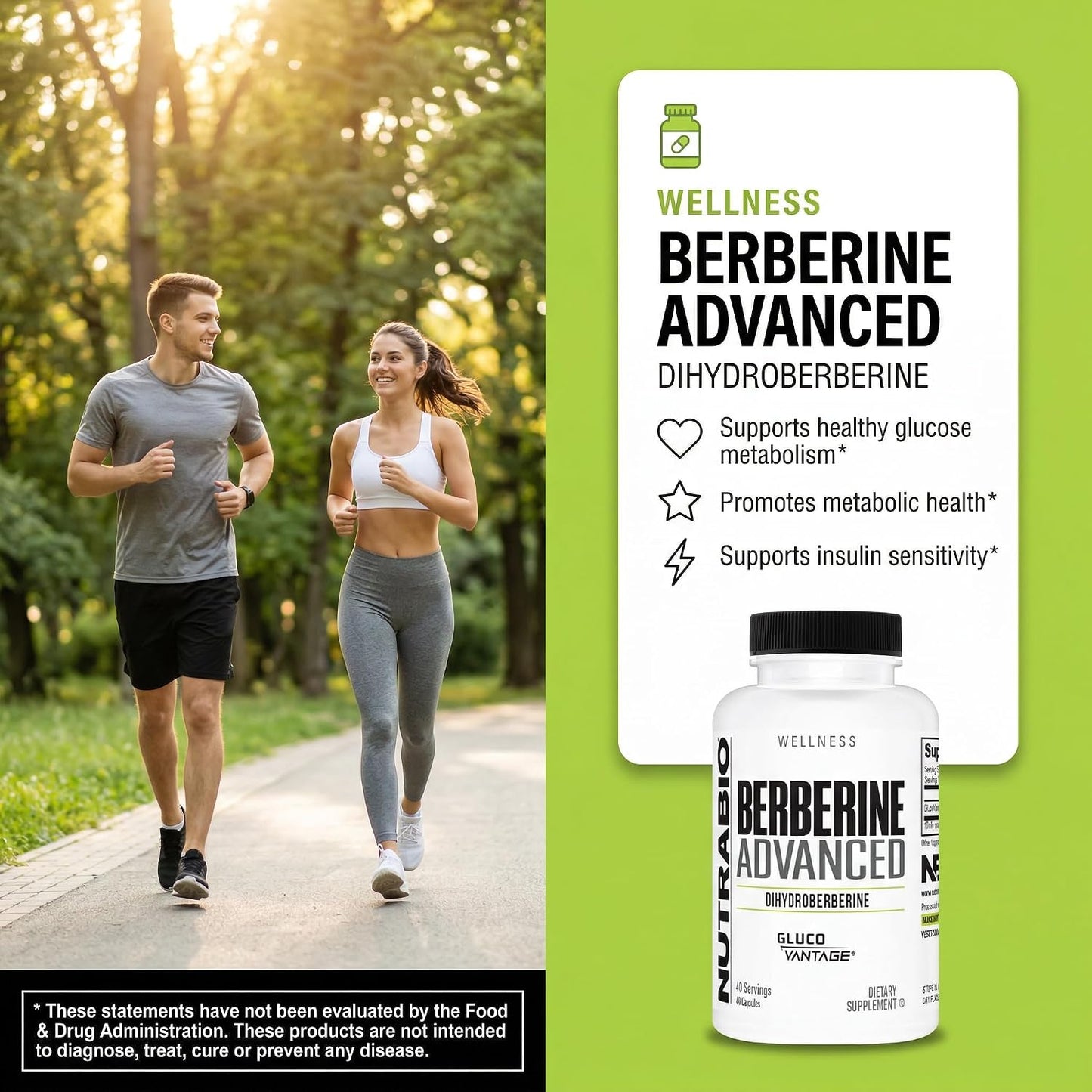 NutraBio Berberine Advanced Supplement (Dihydroberberine), 200 mg - Provides Advanced Absorption Carbohydrate Tolerance Support, 60 Caps