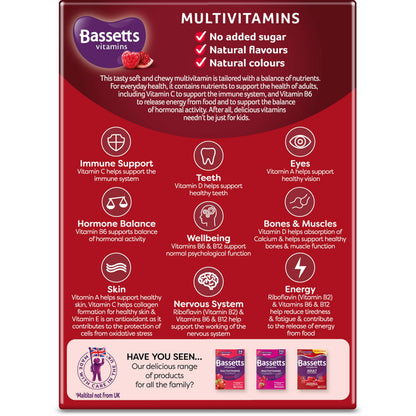Bassetts Vitamins Adults Multivitamins 30's, 97.2 g