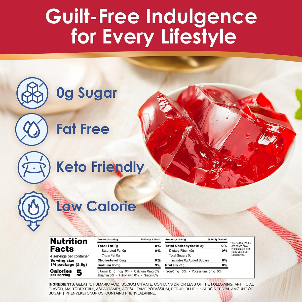 Royal Sugar Free Gelatin Mix Variety Pack - 12 Assorted Gelatin Boxes