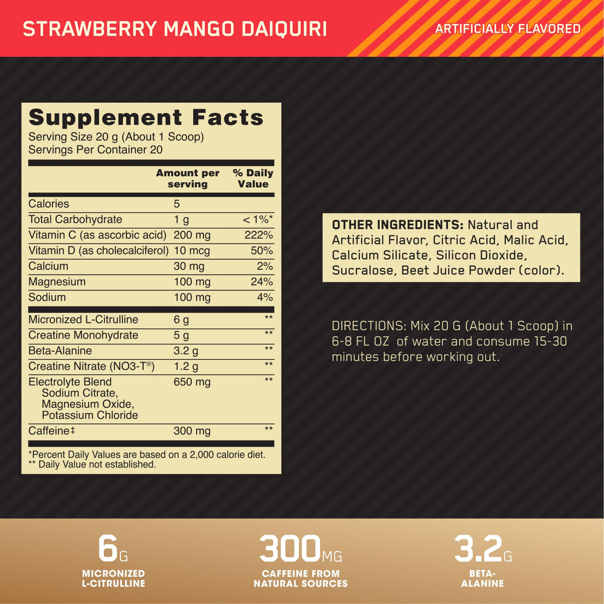 Optimum Nutrition Gold Standard Pre Workout Advanced, with Creatine, Beta-Alanine