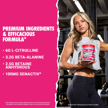 GHOST Legend Pre Workout Powder, Sonic Cherry Limeade - 30 Servings – Pre-Workout for Men & Women with Choline, L-Citrulline, & Beta Alanine for Energy & Focus