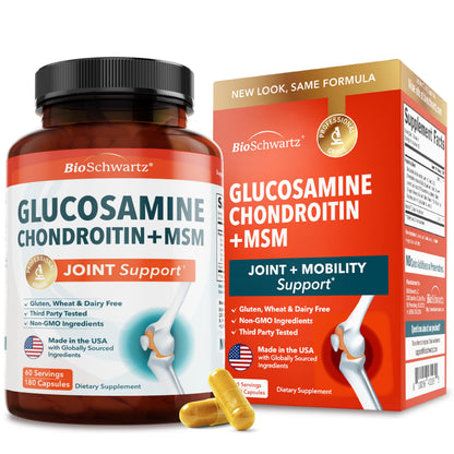 Glucosamine Chondroitin MSM Joint Support Supplement, 90 Capsules