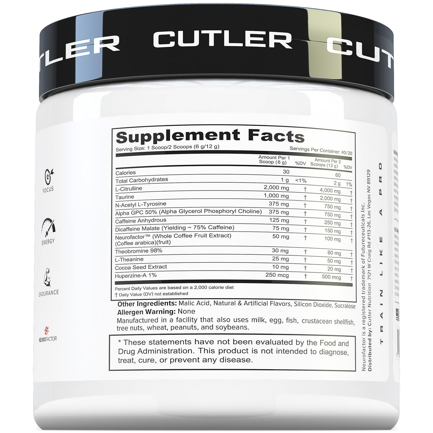 Prevail Pre Workout Powder with Nootropics: Pre-Workout Drink for Men and Women, Cutting Edge Energy and Focus Supplement with L Citrulline, Alpha GPC, L Tyrosine | Sour Rainbow Candy, 40 Scoops | Sour Rainbow Candy, 40 Scoops | With L-Citrulline, Alpha G