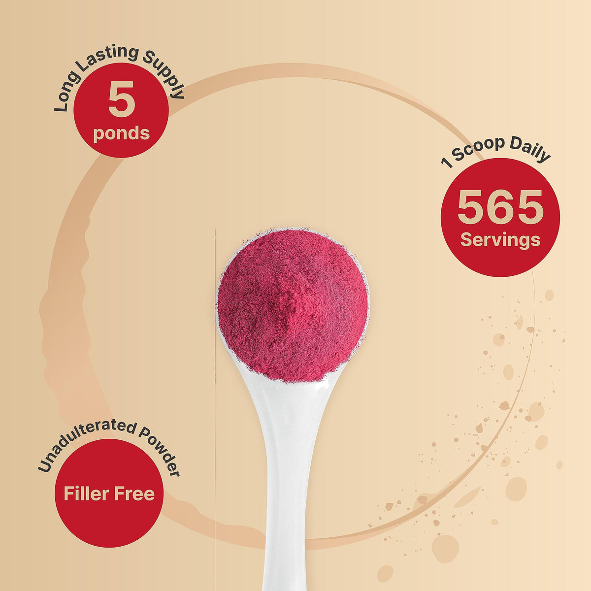 Organic Beet Root Powder 5Lbs | 4,000mg Per Serving – Concentrated Whole Beet Root