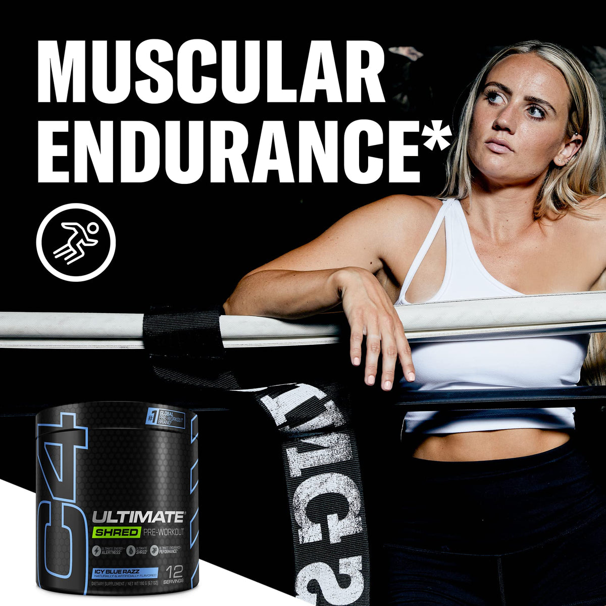 Cellucor C4 Ultimate Shred Pre Workout Powder, Fat Burner for Men & Women, Metabolism