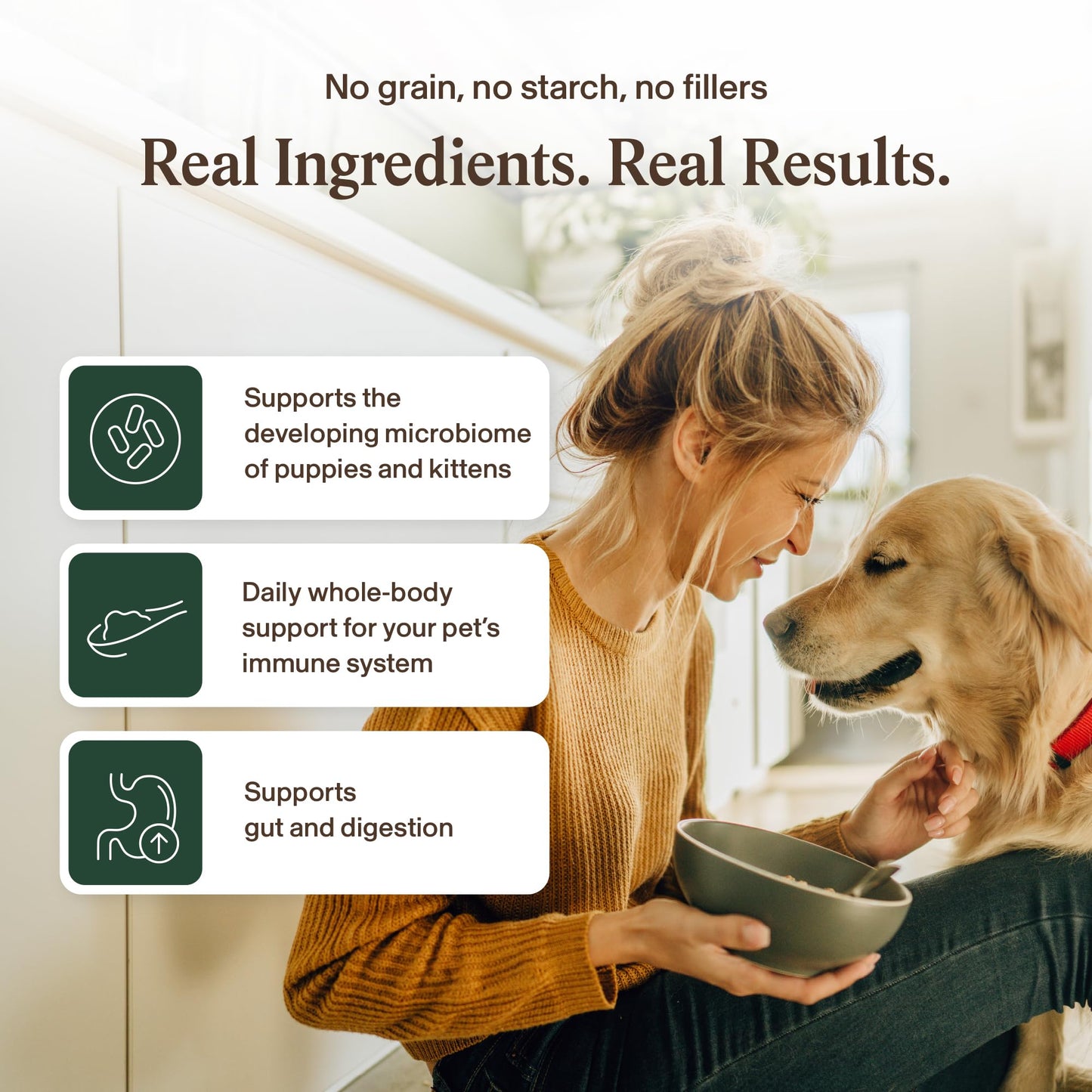 Real Mushrooms Turkey Tail Capsules for Pets –Cat Probiotics & Dog Vitamins – Organic Mushroom Supplement for Dogs & Cats – Supports Daily Balance & Well-Being Non-GMO, 90 ct
