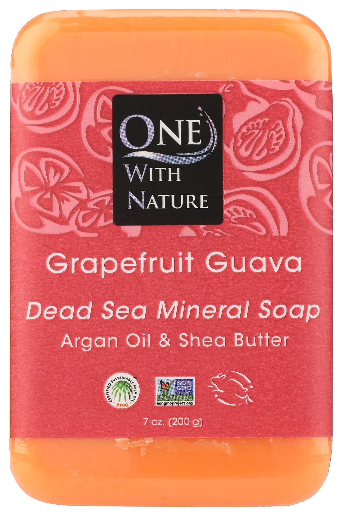 One With Nature Dead Sea Mineral Soap, Lemon Sage, 7-Ounces (Pack of 6)