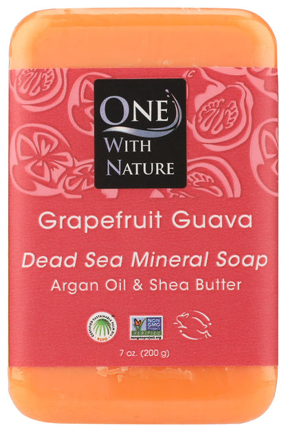 One With Nature Dead Sea Mineral Soap, Lemon Sage, 7-Ounces (Pack of 6)