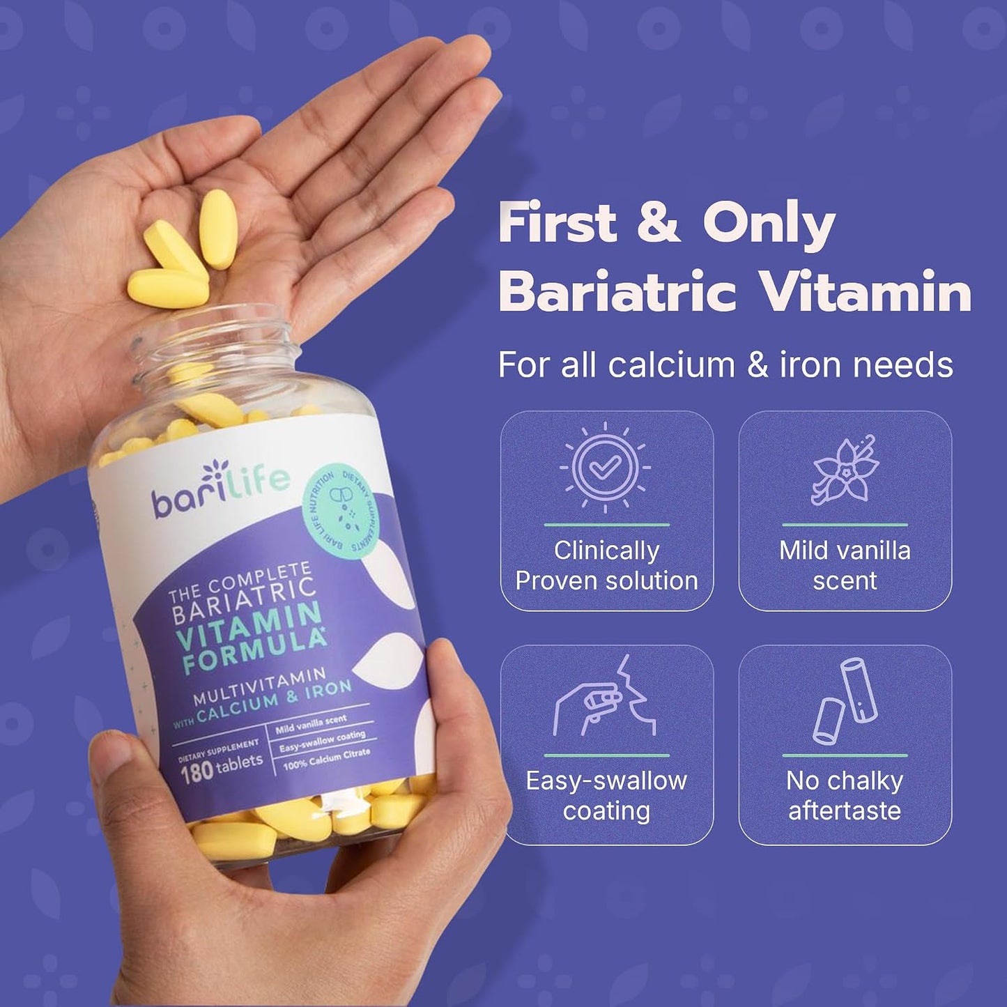 Bari Life Complete Bariatric Vitamin Formula Tablets and Bariatric Balance – Probiotic Supplement and Vitamin B1