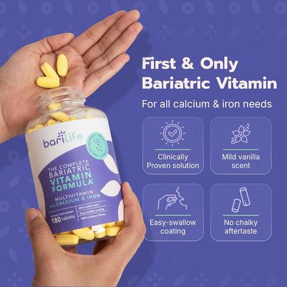 Bari Life Complete Bariatric Vitamin Formula Tablets and Bariatric Balance – Probiotic Supplement and Vitamin B1