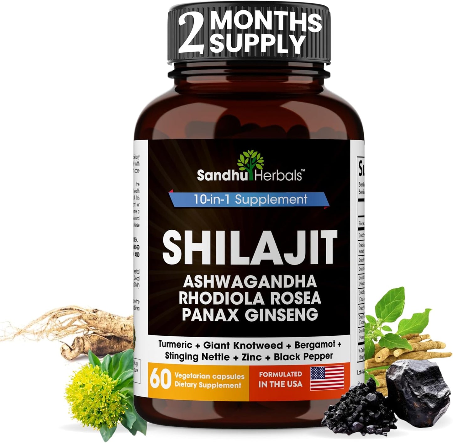 Shilajit Bundle with Moringa | Capsules for Men & Women | Supports Energy, Immune, Skin & Gut Health