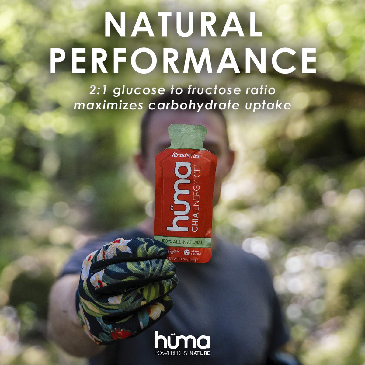 Huma Chia Energy Gel, Variety, 12 Gels