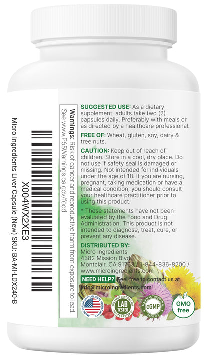 Liver Advanced+, 240 Veggie Capsules | 20-in-1 Complex with Milk Thistle, Dandelion, NAD, NAC, ALA, TUDCA, Glutathione, Artichoke, Turmeric, & Astragalus | Non-GMO, Gluten Free