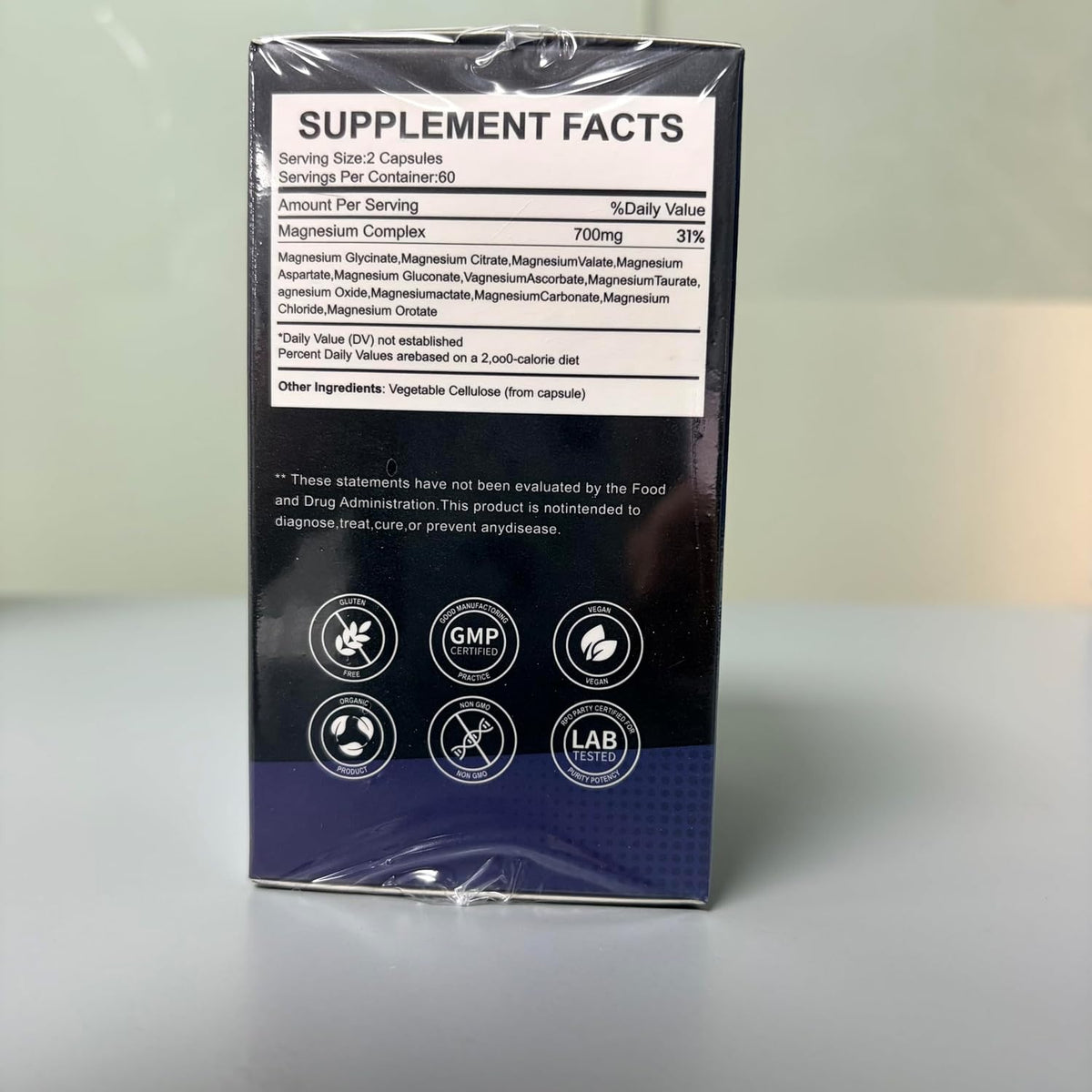 Magnesium Glycinate, High Absorption Chelated | Glycinate| Sleep Support 120 -Capsules