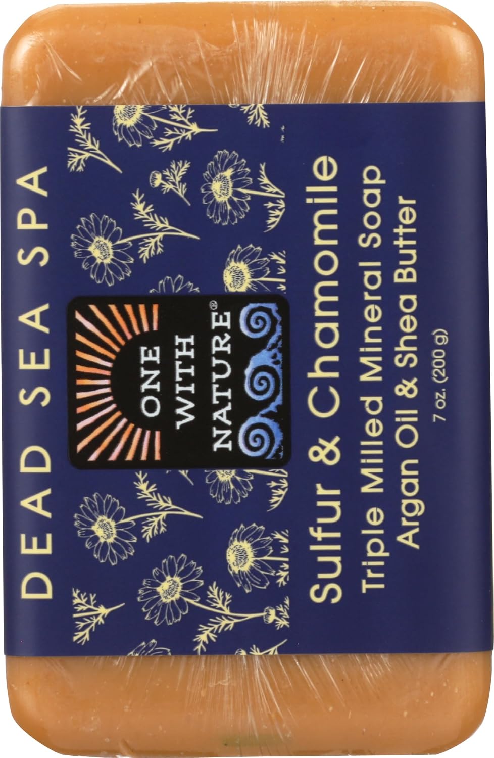 One With Nature, Bar Soap Sulfur Chamomile, 7 Ounce