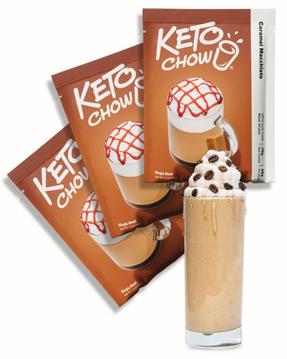 Keto Chow Chocolate Peanut Butter Meal Replacement Shake Powder, 3 Meals