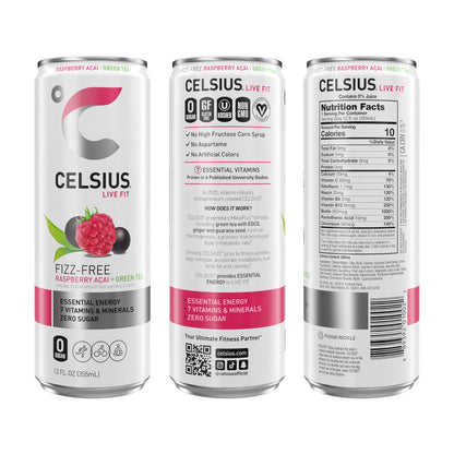 CELSIUS Fizz Free Variety Pack, Functional Essential Energy Drink 12 Fl Oz (Pack of 12)