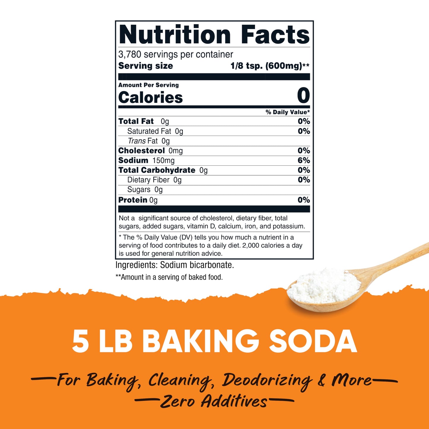 Nutricost Pantry Baking Soda (2 LBS) - For Baking, Cleaning & Deodorizing