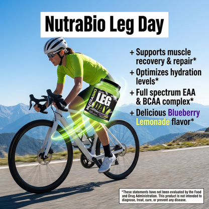 NutraBio Leg Day Intra Workout Powder – Advanced Carb Supplement with Cluster Dextrin & Electrolytes – Carb Powder with EAAs/BCAAs – Cyclic Dextrin for Performance – Cherry Lime, 20 Servings
