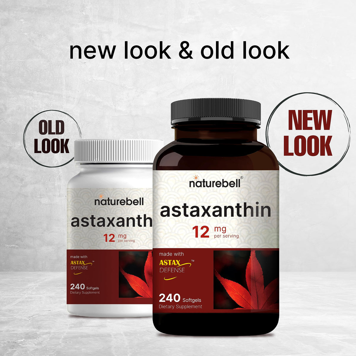NatureBell Astaxanthin 12mg, 240 Softgels, Made with Astax, Max Strength