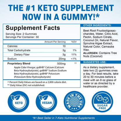 Herbtonics Apple Cider Vinegar Capsules Plus Keto BHB | Fat Burner & Weight Loss Supplement