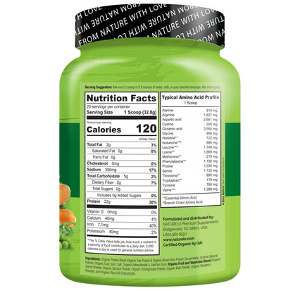 NATURELO Vegan Plant Protein Powder - Vanilla and Chocolate Bundle - 40 Servings
