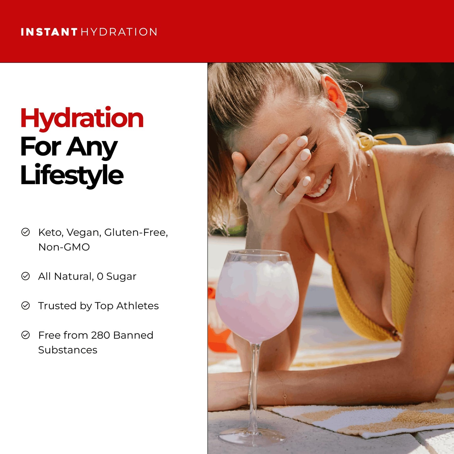 Instant Hydration Sugar Free Electrolytes Powder Packets Variety Pack - Watermelon, Raspberry, Lemon Lime Drink Mix & Travel Essentials with Magnesium and Potassium - Post Workout Recovery - 20 Sticks