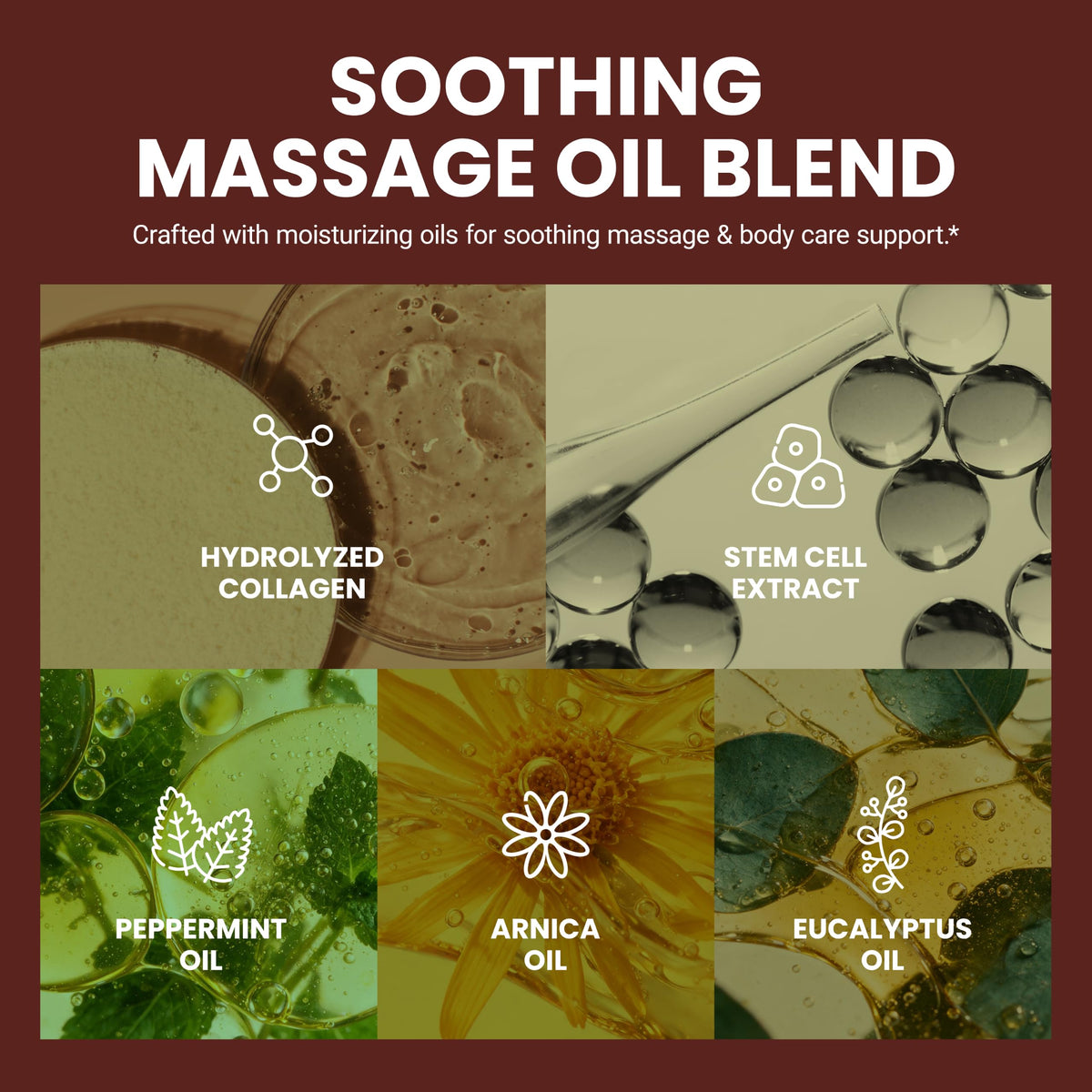 Anti Cellulite Massage Oil for Massage Therapy with Collagen (8 Fl Oz)