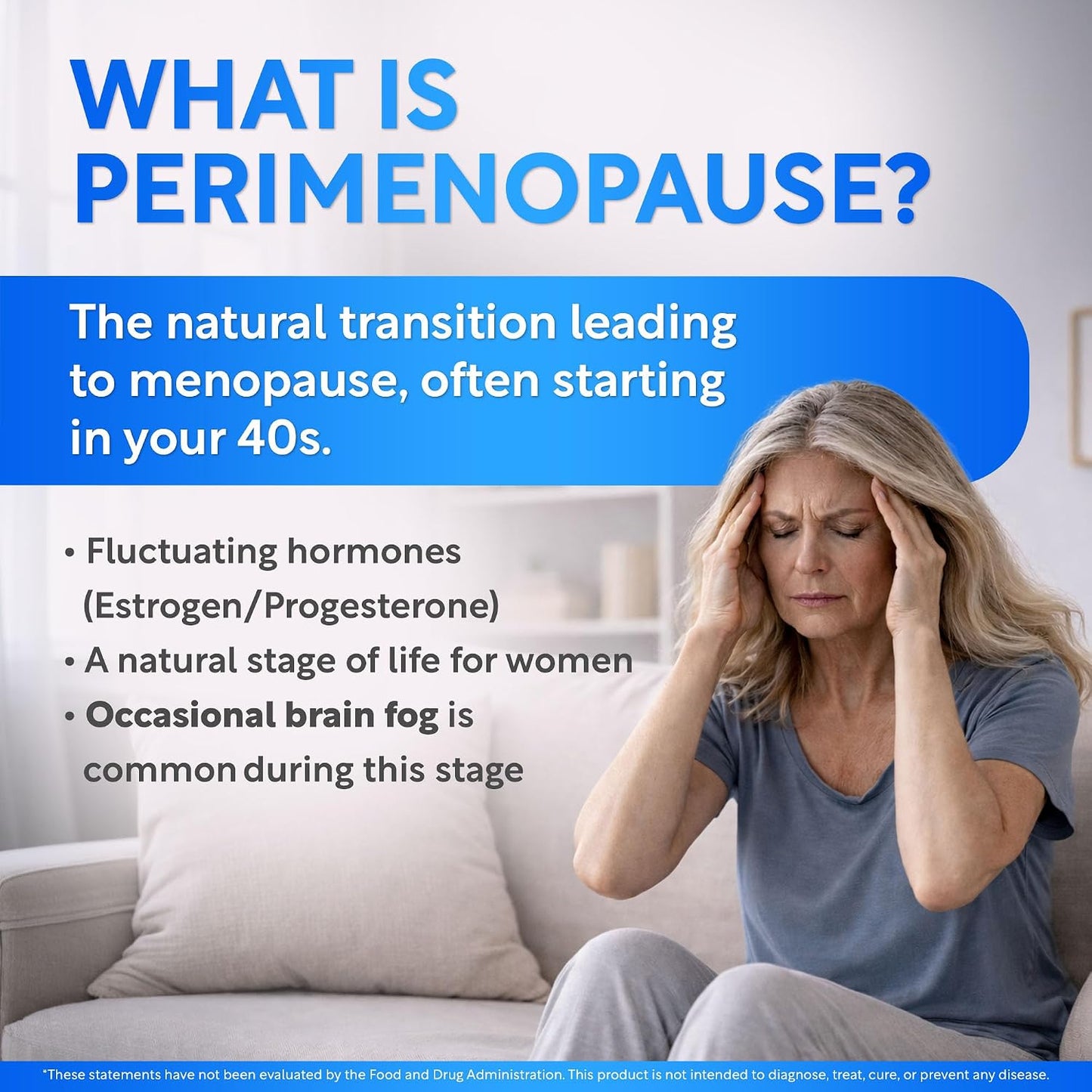 Brain Fog Supplement for Women – Memory & Focus Support for Perimenopause and Menopause – Cognitive Support with Phosphatidylserine, CognatiQ & L-Theanine – Brain Health Capsules – 60 Count