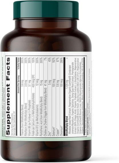 MitoMultiply – Mitochondrial Support with Glutathione, SOD, Catalase, NADH, Bacillus Subtilis – Boosts Cellular Energy, Absorption, Bioavailability – 60 Capsules