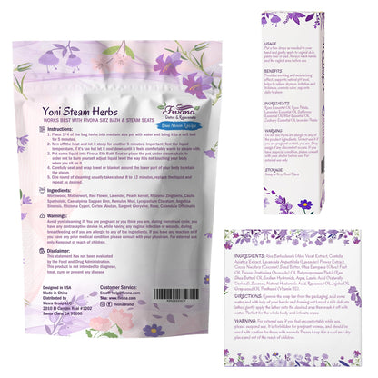 FIVONA Yoni Care Kit 3 in 1 - pH Balanced Natural Vaginal Oil 30 ml, Organic Herbal Soap 5.3 oz