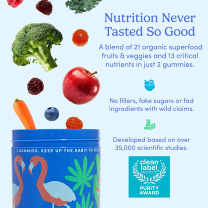 FIRST DAY Women's Multivitamin Gummies with Methylated Folate, 60 Gummies