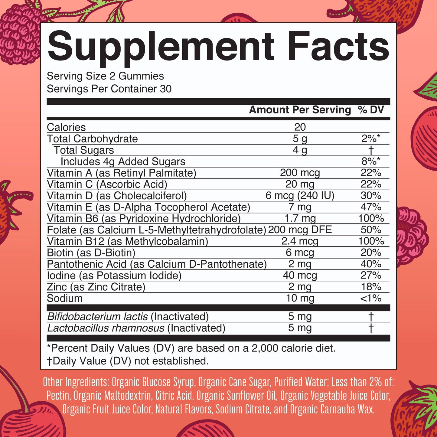 MARYRUTH'S Kids Vitamins USDA Organic | Multivitamin Gummies + Postbiotics for Ages 4+ | Multivitamin for Kids with Lactobacillus Rhamnosus | Children’s Vitamins | Vegan | Non-GMO | 60 Count