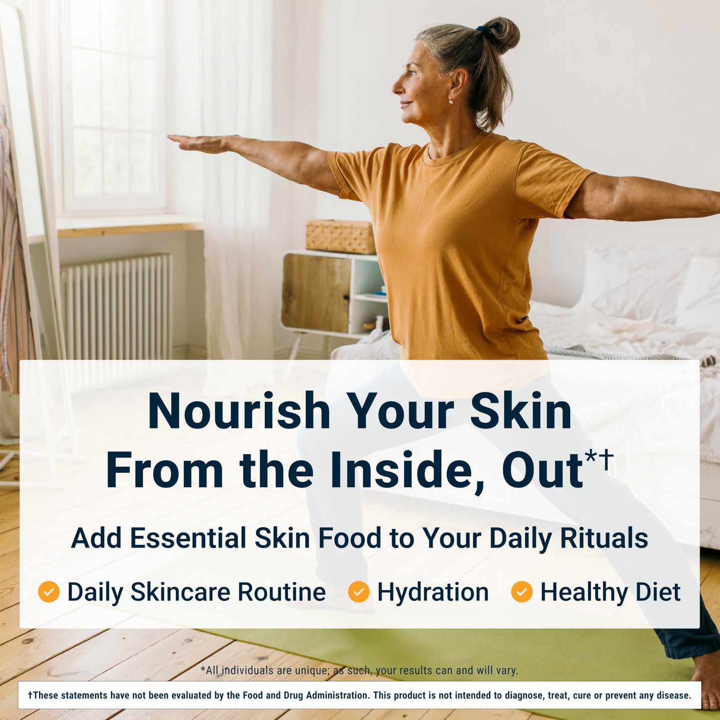 ACTIVATEDYOU Essential Skin Food, Advanced Skincare Collagen Elastin Support Supplement for Aging Skin, Helps Improve Appearance of Face Texture, Sagging w/Dermaval, Vitamin C (30 Count (Pack of 3))
