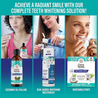 GuruNanda Total Smile Makeover Oral Care Kit, Teeth Whitening Kit(Regular)