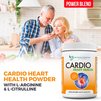 Cardio Heart Health Powder – L-Arginine Supplement 5000mg & L-Citrulline 1000mg,16.82 oz